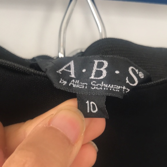 ABS Black Pants with Bottom Slit - Picture 5 of 6